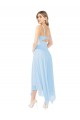 Midi Length Sleeveless Soft Chiffon Light Sky Blue A-Line Bridesmaid Dress Edmonton