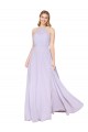Long Sleeveless Soft Chiffon Lilac A-Line Formal Evening Gown / Prom Dress / Bridesmaid Dress Edmonton
