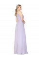 Long Sleeveless Soft Chiffon Lilac A-Line Formal Evening Gown / Prom Dress / Bridesmaid Dress Edmonton