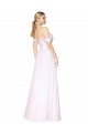 Long Sleeveless Soft Chiffon White A-Line Formal Evening Gown / Prom Dress / Bridesmaid Dress Edmonton