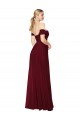Long Sleeveless Soft Chiffon Burgundy Mermaid Formal Dress / Bridesmaid Dress Edmonton