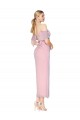 Knee Length Cold Shoulder Soft Chiffon Primrose Mermaid Formal Evening Gown / Prom Dress / Bridesmaid Dress Edmonton