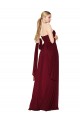 Long Sleeveless Soft Chiffon Burgundy Sweetheart A-Line Formal Evening Gown / Prom Dress / Bridesmaid Dress Edmonton