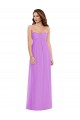 Long Sleeveless Soft Chiffon Violet A-Line Semi Formal Evening Dress / Bridesmaid Dress Edmonton