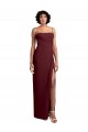 Long Sleeveless Soft Chiffon Burgundy Gold A-Line Evening Dress / Bridesmaid Dress Edmonton