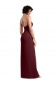 Long Sleeveless Soft Chiffon Burgundy Gold A-Line Evening Dress / Bridesmaid Dress Edmonton