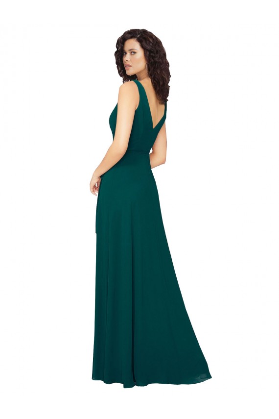 Long Sleeveless Chiffon Hunter A-Line Evening Gowns / Bridesmaid Dresses Edmonton