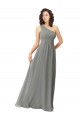 Long Sleeveless Soft Chiffon Wisteria A-Line Bridesmaid Dress Edmonton