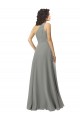 Long Sleeveless Soft Chiffon Wisteria A-Line Bridesmaid Dress Edmonton
