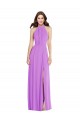 Long Sleeveless Soft Chiffon Violet A-Line Formal Evening Gown / Bridesmaid Dress Edmonton