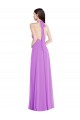 Long Sleeveless Soft Chiffon Violet A-Line Formal Evening Gown / Bridesmaid Dress Edmonton