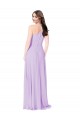 Long Sleeveless Soft Chiffon Saffron A-Line Formal Dress / Bridesmaid Dress Edmonton