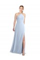 Long Sleeveless Chiffon Light Sky Blue A-Line Bridesmaid Dress / Evening Dress Edmonton
