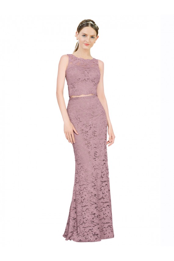 Long Sleeveless Lace Mermaid Prom Dress / Bridesmaid Dress Edmonton
