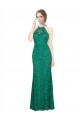 Long Sleeveless Lace Dark Green Mermaid Prom Dress / Bridesmaid Dress Edmonton