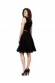 Knee Length Sleeveless Lace Black A-Line Bridesmaid Dress Edmonton