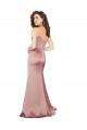 Long Sleeveless Silk like Satin Dusty Pink Sheath Black Tie Evening Gown / Prom Dress / Bridesmaid Dress Edmonton