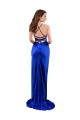 Long Sleeveless Silk like Satin Royal Blue Sheath Formal Evening Gown / Prom Dress / Bridesmaid Dress Edmonton