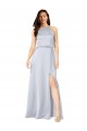 Long Sleeveless Silk like Satin Fog A-Line Formal Evening Gown / Bridesmaid Dress Edmonton