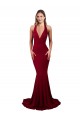 Long Sleeveless Spandex Burgundy Mermaid Formal Evening Gown / Prom Dress / Bridesmaid Dress Edmonton