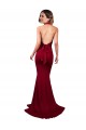 Long Sleeveless Spandex Burgundy Mermaid Formal Evening Gown / Prom Dress / Bridesmaid Dress Edmonton