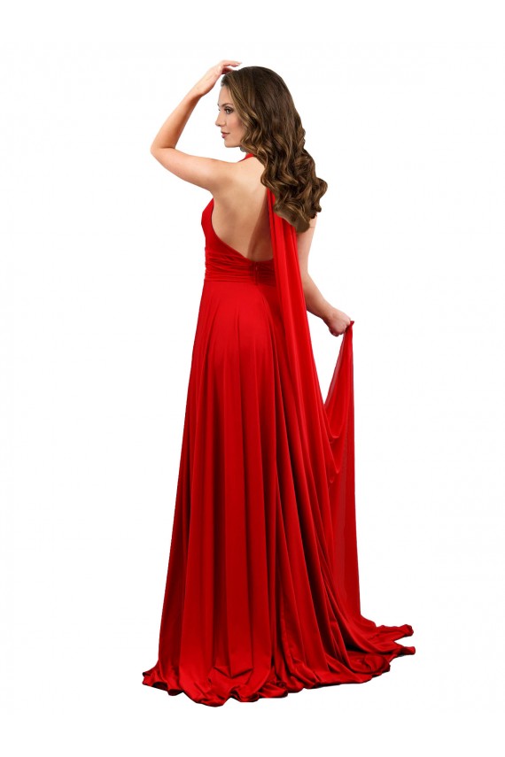 Long Sleeveless Spandex Red A-Line Formal Evening Gown / Prom Dress / Bridesmaid Dress Edmonton