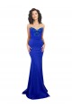 Long Sleeveless Stretch Crepe Royal Blue Mermaid Formal Evening Gown / Prom Dress / Bridesmaid Dress Edmonton
