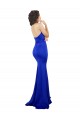 Long Sleeveless Stretch Crepe Royal Blue Mermaid Formal Evening Gown / Prom Dress / Bridesmaid Dress Edmonton