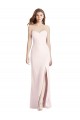Long Sleeveless Stretch Crepe Pink Sweetheart Trumpet Semi Formal Evening Dress / Prom Dress / Bridesmaid Dress Edmonton