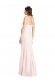 Long Sleeveless Stretch Crepe Pink Sweetheart Trumpet Semi Formal Evening Dress / Prom Dress / Bridesmaid Dress Edmonton
