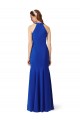 Long Sleeveless Stretch Crepe Royal Blue V-Neck Mermaid Formal Evening Gown / Prom Dress / Bridesmaid Dress Edmonton