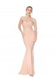 Long Sleeveless Stretch Crepe Nude Mermaid Formal Dress / Bridesmaid Dress Edmonton