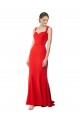 Long Sleeveless Stretch Crepe Red Mermaid Formal Evening Gown / Prom Dress / Bridesmaid Dress Edmonton