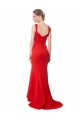 Long Sleeveless Stretch Crepe Red Mermaid Formal Evening Gown / Prom Dress / Bridesmaid Dress Edmonton
