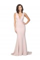 Sweep Train Sleeveless Stretch Crepe Pink Sheath Black Tie Evening Gown / Prom Dress / Bridesmaid Dress Edmonton