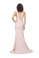 Sweep Train Sleeveless Stretch Crepe Pink Sheath Black Tie Evening Gown / Prom Dress / Bridesmaid Dress Edmonton
