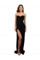 Long Sleeveless Stretch Crepe Black Column Formal Evening Gown / Prom Dress / Bridesmaid Dress Edmonton
