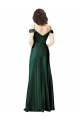 Long Sleeveless Stretch Satin Hunter Off the Shoulder A-Line Formal Evening Gown / Prom Dress / Bridesmaid Dress Edmonton