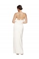 Long Sleeveless Stretch Satin Ivory Sheath Formal Evening Gown / Prom Dress / Bridesmaid Dress Edmonton