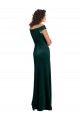 Long Cap Sleeves Stretch Velvet Dark Green A-Line Formal Evening Gown / Prom Dress / Bridesmaid Dress Edmonton