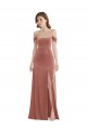 Long Sleeveless Stretch Velvet Cinnamon Rose A-Line Semi Formal Evening Dress / Prom Dress / Bridesmaid Dress Edmonton