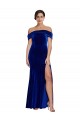 Long Sleeveless Stretch Velvet Royal Blue Mermaid Formal Evening Gown / Prom Dress / Bridesmaid Dress Edmonton