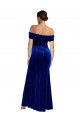 Long Sleeveless Stretch Velvet Royal Blue Mermaid Formal Evening Gown / Prom Dress / Bridesmaid Dress Edmonton