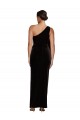 Long Sleeveless Stretch Velvet Black Sheath Formal Evening Gown / Prom Dress / Bridesmaid Dress Edmonton